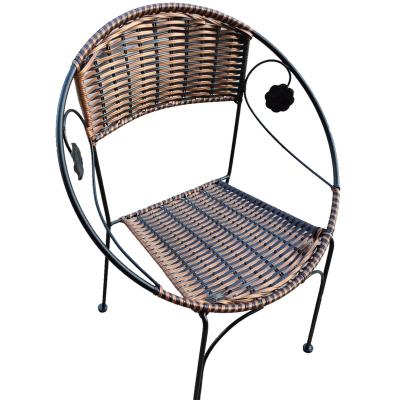 China Outdoor Time Furniture Tianlong Gold Supplier Black Rattan Dining Retro Garden Rattan Balcony Chair Egg Chair Child Rattan for sale