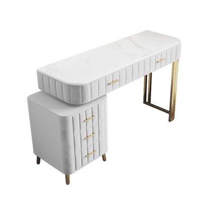 China New Convertible Vanity Table Modern Pink Dressing Bedroom Beauty Table Make Up Table for sale