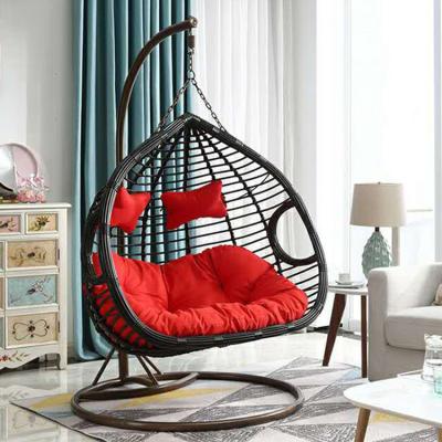 China Super Comfortable Patio Swing 2 Seat Wrought Iron Rattan Furniture > Outdoor Furniture > Patio Swings for sale