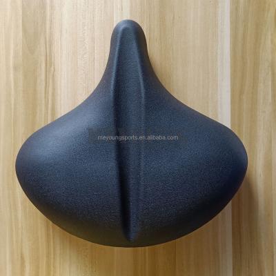 China Commercial Upright Bike Seat Exercise Bike Cycle Saddle Pad For Life Fitness Replacement PU Self Skin With Wood Base #6172 for sale