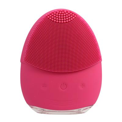 China Beauty Care Makeup Tools All Kinds Peel Approval Women Silicone Vibration Face Cleansing Massager Facial Brush for sale