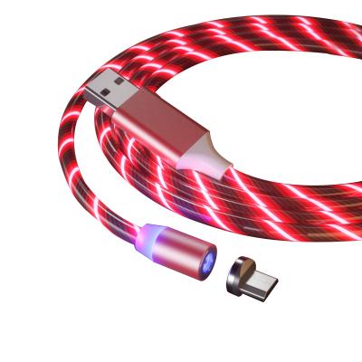 China Free Sample MP3 / MP4 Player 3 In 1 Led Cell Phone Glowing Magnetic Charging Cable for sale