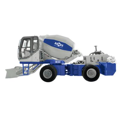 China Aimix Hotels 3.5 Cubic Meter Hydraulic Self Loading Mixer Truck For Sale for sale