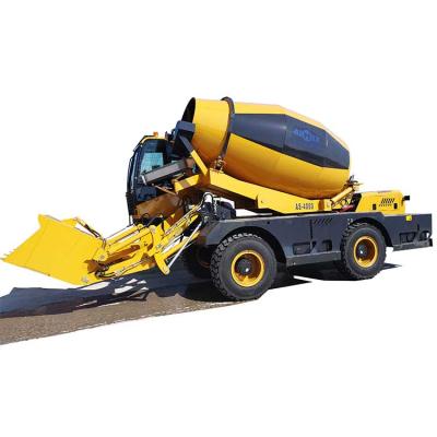 China Building Material Shops 4m3 Concrete Mixing Truck 4000L Batch Mini Self Loading Concrete Mixer Truck for sale