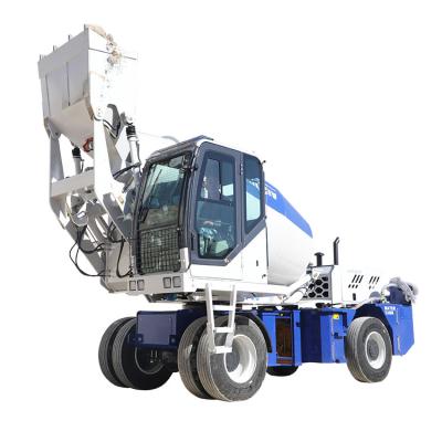 China Construction Material Shops Aimix 4 CBM Self Loading Mixer Mobile Concrete Batching Truck for sale