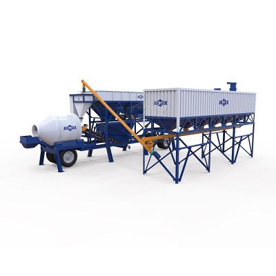 China Building Material Shops Mobile Mixing Drum Ready Concrete Batching Plant 50M3h for sale