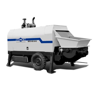 China Building Material Stores Aimix Group Co Ltd 40 60 m3/h Diesel Concrete Pump For Sale With Forced Mixer Combination for sale