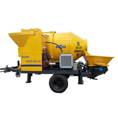 China Building Material Shops 40 m3 Concrete Pump Mixer Small Mobile Electric Concrete Mixer Pumps Machine for sale