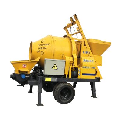 China Construction material stores ABJZ30D jbt30 small concrete mixer 30m3/h portable electric pump for sale for sale