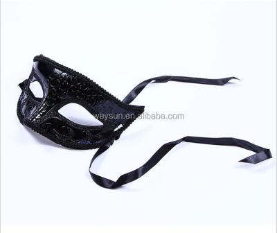 China Design Fashional Femanal Mask Black Venetian Halloween Mask for sale