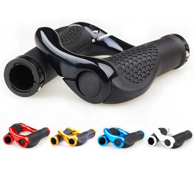 China BMX Beef Horn Sheep Horn Mountain Bike Grip Cover Aluminum Alloy Grip Rubber Gloves Bike Grip for sale