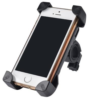 China 360 Degree Rotating Bracket Proof Plastic Scooter Cell Phone Holder Bicycle Mobile Phone Holder Navigation Frame Handle Fall Black Pink for sale