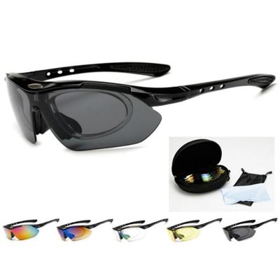 China Mountain Bikes Glass Suit Outdoor Cycling Outdoor Cycling Sunglasses 5 Pieces Sports Polarized Sunglasses Wholesale for sale