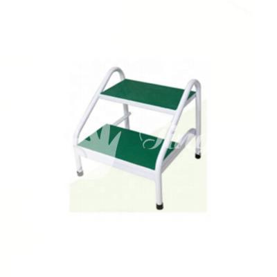 China Hospital Bed Accessories Stainless Steel Hospital Surgery Pedal Step Ladder Two Step Stool for sale