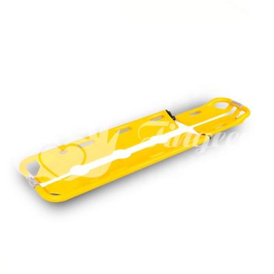 China Hospital Plastic Aluminum Standard Dimensions Quality Scoop Foldable Stretcher for sale