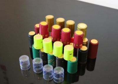 China Best quality wholesale PVC heat Shrink capsules for bottles Assorted colors & styles PVC shrink capsules for sale