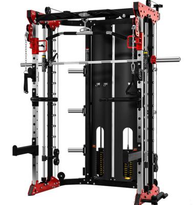 China Gym machine-Multifunctional exercise muscle hammer strength hammer strength Mutli function station power rack blacksmith machine for sale