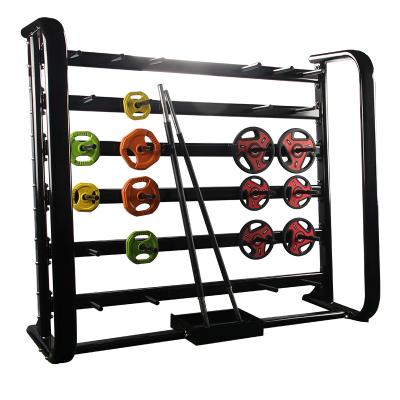 China Stable Commercial High End Equipment Fitness Gym Machine Weight Machine Free Barbbell Rack for sale