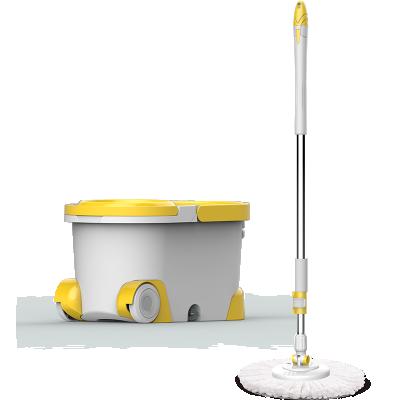 China Sustainable Magic Rotating Cleaning Broom With Big Wheels And Save Size Work Broom Pole for sale