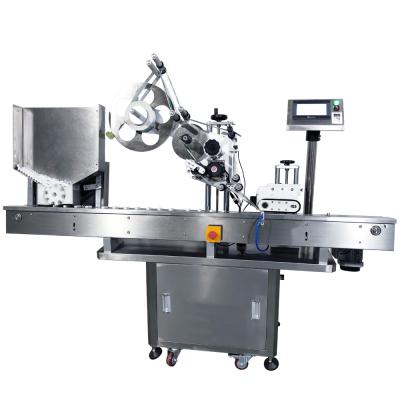 China Full Automatic Flat Food Bottle Labeling Machine Horizontal Sticker Labeler for sale