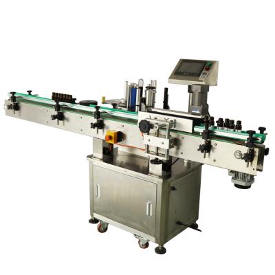 China Automatic semi self adhesive sticker food top selling flat bottle labeling machine for sale