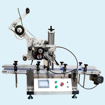 China Small PET PP Semi-automatic PVC Sticker Bottle Food Flat Manual Packing Labeling Machine for sale