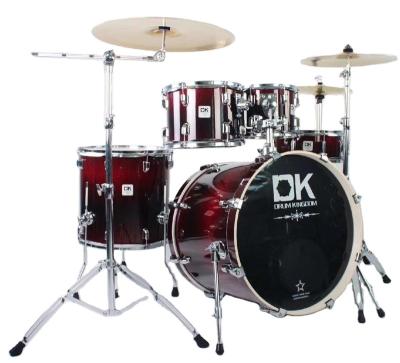 China DK the main oil drum musical drum in stock in best price poplar wood shell acustic drum set for sale