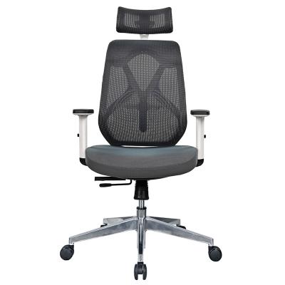 China Good Quality(Height)Adjustable Frame Black Ergonomic Chair Mesh Office Chair High End PU Caster 3D Ergonomic Armrest for sale