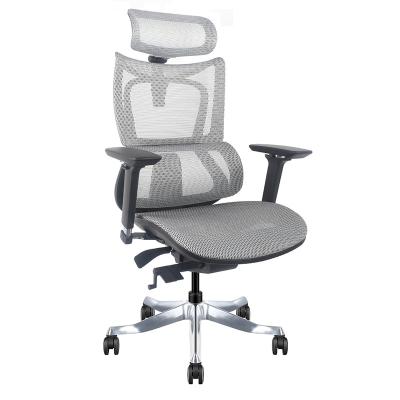 China Ergonomic Chair (Height) Adjustable Full Frame White Mesh With Footrest Wholesale Ergonomic Mesh High Back Office Chair Office Chair for sale