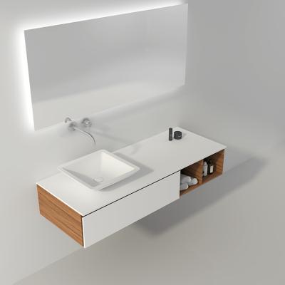 China ST-8323 Bellissimo Bathroom Countertop Acrylic Solid Stone Repairable Stone Sink Artificial Stone Sink for sale