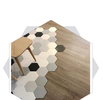 China Matte Cheap Dubai Hexagon Sheets Mosaic Black Hexagon Tile for sale