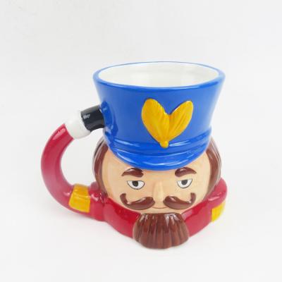 China Wholesale Viable Nutcracker Shape 750ml Ceramic Mug for sale