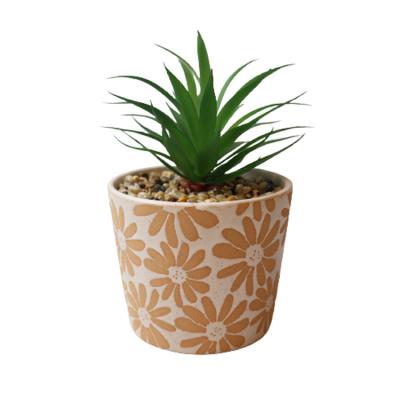 China Mini Buy Plant Pots For Redeco Fashion OEM Fashion Minimalist Planter Pot Ceramic Cute Garden Ornaments for sale