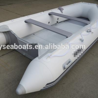 China Pure White Inflatable Marine Aluminum PVC Floor Rescue Boats ASD-380 0.9mm 1.2mm Hot Selling! ! ! for sale