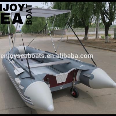 China PVC (CE) OEM 4.2m inflatable boat with sunshade! for sale