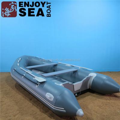 China Similar Sports Zodiac PVC Rigid Inflatable Pontoon Fishing Boat With Outboard Motor! for sale