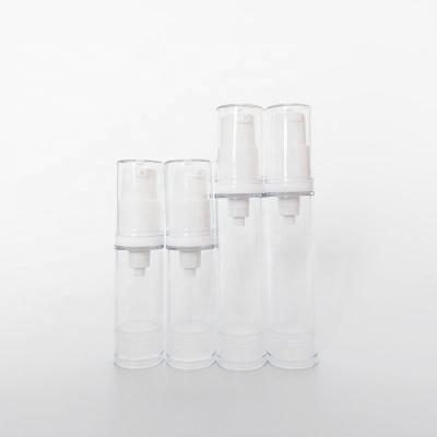 China 10ml 15ml 20ml 30ml Small Cosmetic Plastic 5ml Airless Lotion Pump Bottle For Sample for sale