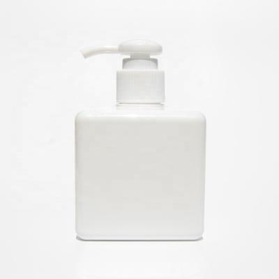 China BEAUTY PACKAGING Ready To Ship 250 ml PETG Plastic Cosmetic Square Shampoo Bottle for sale