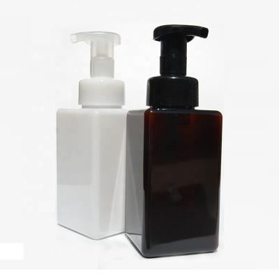 China BEAUTY PACKAGING 250ml 450ml Square Square Foaming Bottle Soap Dispenser Foaming PET Square Foam Pump Bottle for sale