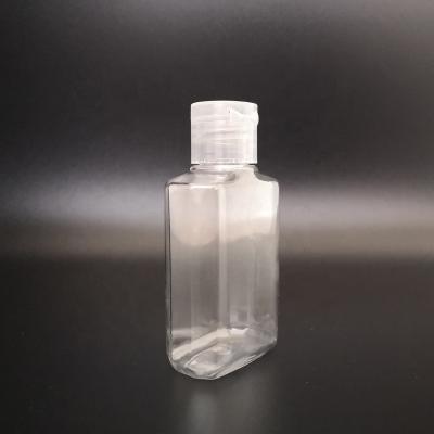 China BEAUTY PACKAGING 60ml PET Flip Top Cap Plastic Bottle For Hand Sanitizer for sale