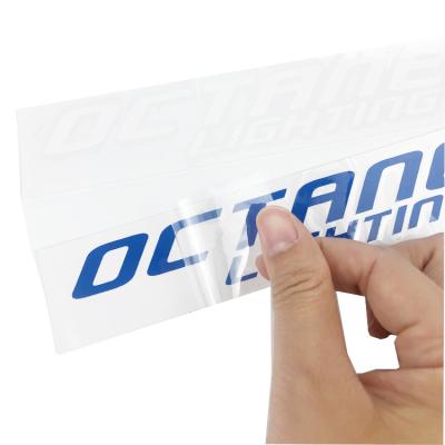 China Custom Print Removable Adhesive Vinyl Sticker Waterproof, Anti-UV Die Cut Logo Transfer Sticker For Car for sale