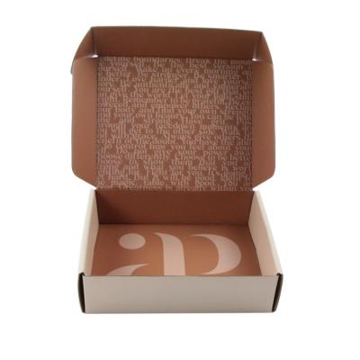 China Recycled Materials Factory Mailer Paper Cardboard Packaging Boxes, CMYK Logo Corrugated Shipping Custom Embossing Cardboard Box For Beauty for sale