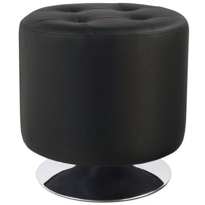 China Unique Luxury Oval Shape Steel Base Premium Swivel Ottoman Furniture For Hotel Home for sale