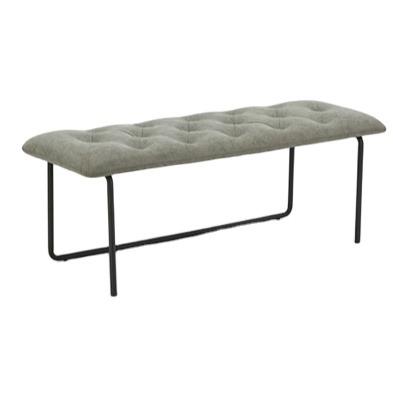 China Unique Wholesale European Foldable Ottoman Bench With Button Diamond Design For Bedroom Living Room for sale