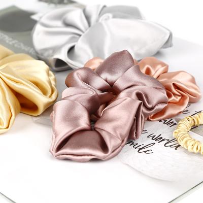 China Fashion Fashion Hair Accessories About High Quality Over Size Hair Scrunchies Silk forWomen Plus Size Hair Accessories for sale