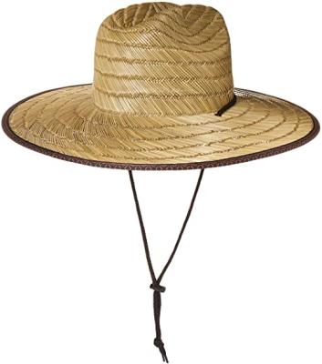 China High Quality Character Men's Abroad Sun Hat Waterman Sun Protection Straw Lifeguard Hat Straw Hat for sale