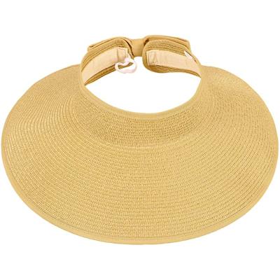 China 2021 Hot Selling Wholesale Straw Hat Wide Brim Women Brim Beach Hat Summer Sun Sun Foldable Straw Hat Wide for sale