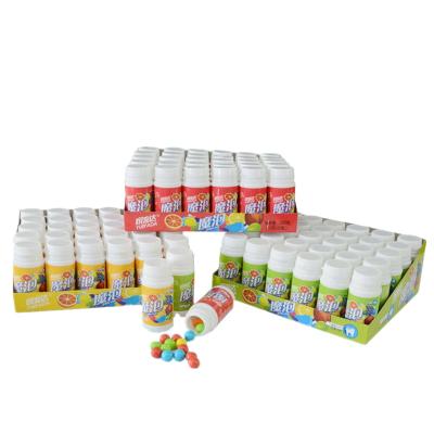 China Colorful fruity roll ball bubble gum in jar A31 for sale