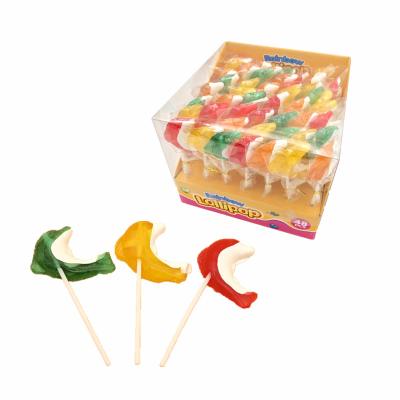 China Natural Dolphin Animal Shape Multicolor Fuity Lollipop For Kids for sale