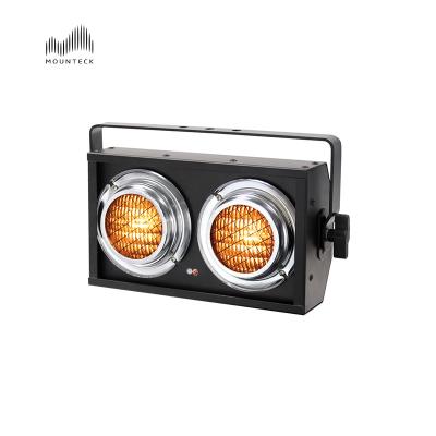 China Stage Small Size 2 Eyes Blinder Light 2x100w COB LED Audience Blinder With DMX512 Controlled Stage Lighting for sale